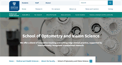 Desktop Screenshot of optometry.auckland.ac.nz