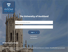 Tablet Screenshot of mail.auckland.ac.nz