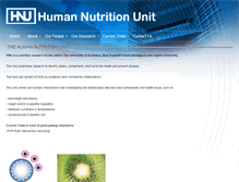 Tablet Screenshot of humannutritionunit.auckland.ac.nz