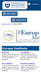 Mobile Screenshot of europe.auckland.ac.nz