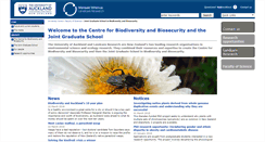 Desktop Screenshot of biodiversity-biosecurity.auckland.ac.nz